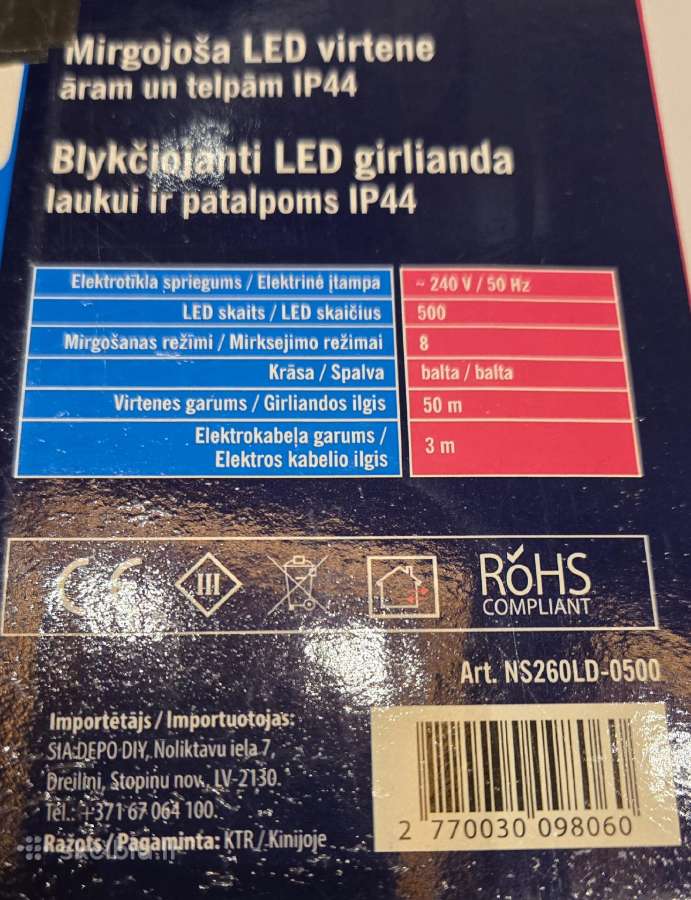 Kalėdinės lemputės - Kaina - 180eur - nuotraukos Nr. 6