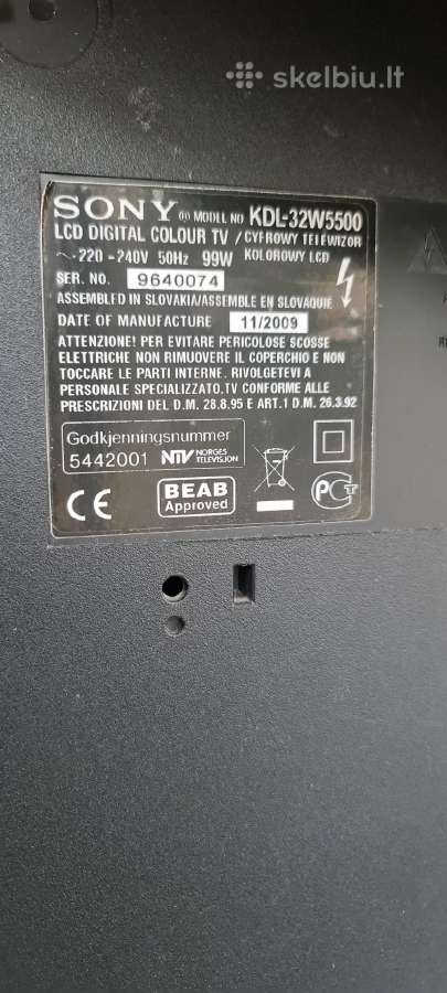 Sony LED TV., Usb, Hdmi. Tik - 55e. - nuotraukos Nr. 4
