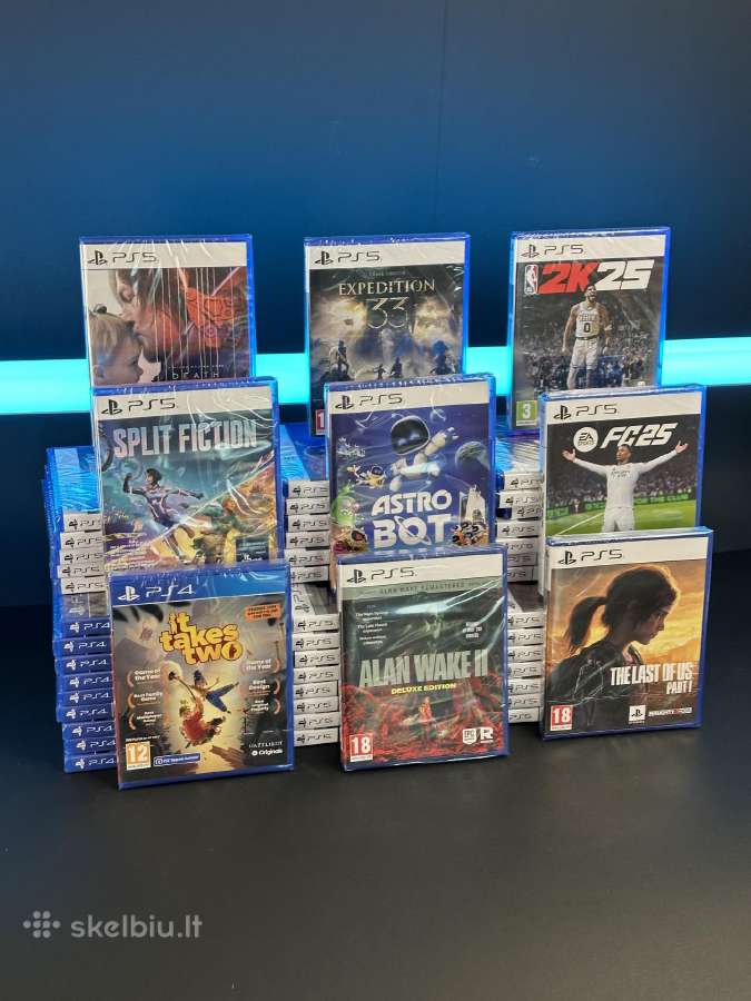 Naujausi Playstation 5 ir Playstation 4 žaidimai