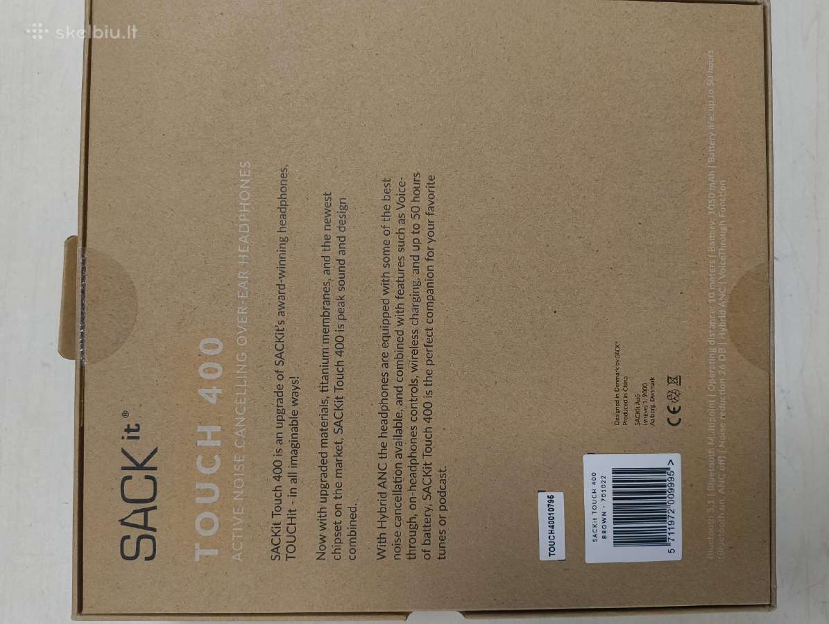 Sackit Bevelies ausinės Touch 400 brown - nuotraukos Nr. 2