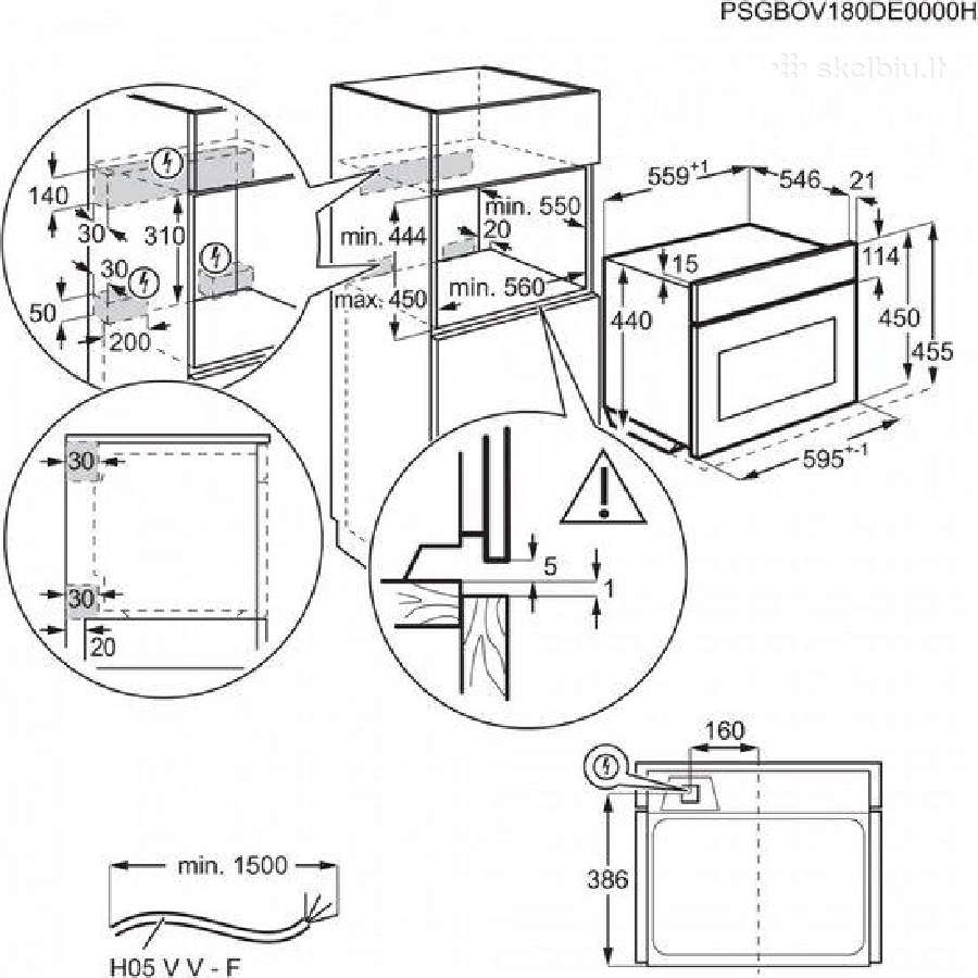Mini orkaitė su mikrobangų funkcija Aeg Kmk761080b - nuotraukos Nr. 2