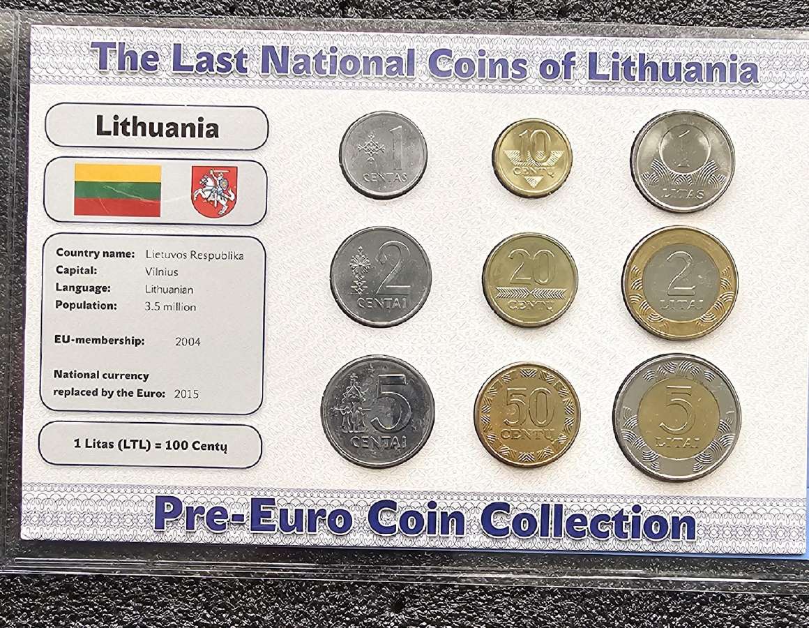 Reprezentacinis litų komplektas.
