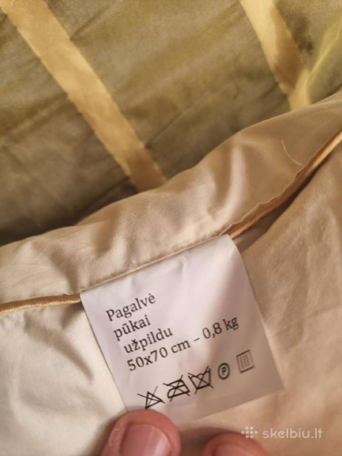 Natūrali kokybiška pūkinė pagalvė - nuotraukos Nr. 3