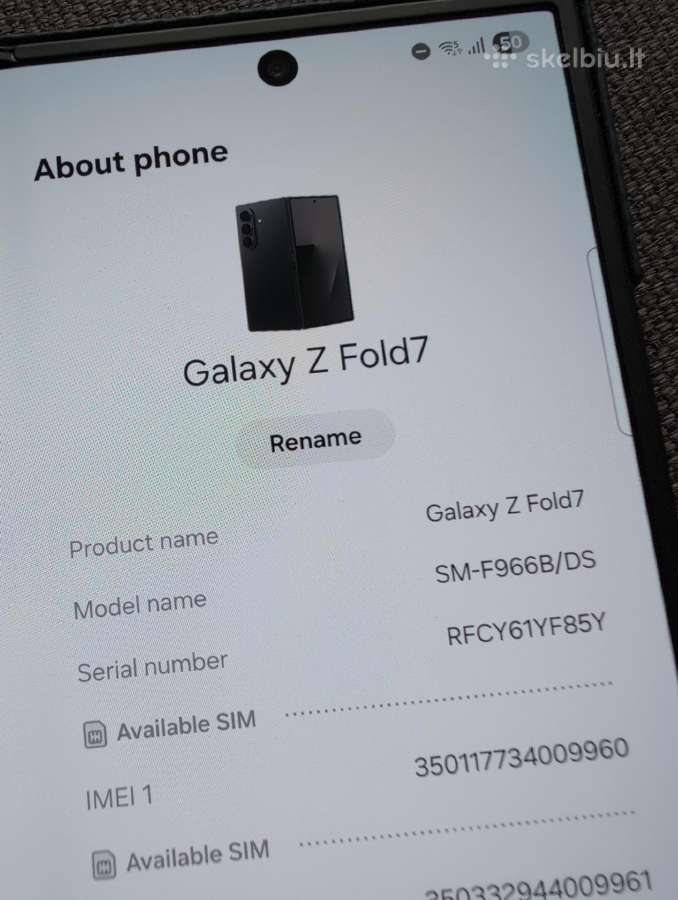Samsung galaxy z fold 7 512gb - nuotraukos Nr. 4