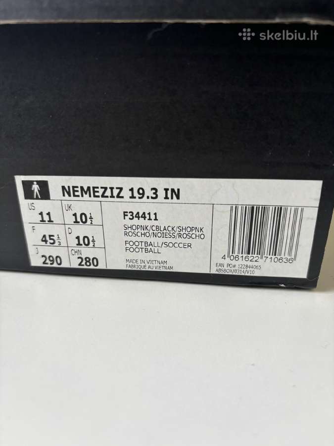 Adidas Nemeziz 19.3 In 45 1/3 dydžio - nuotraukos Nr. 8