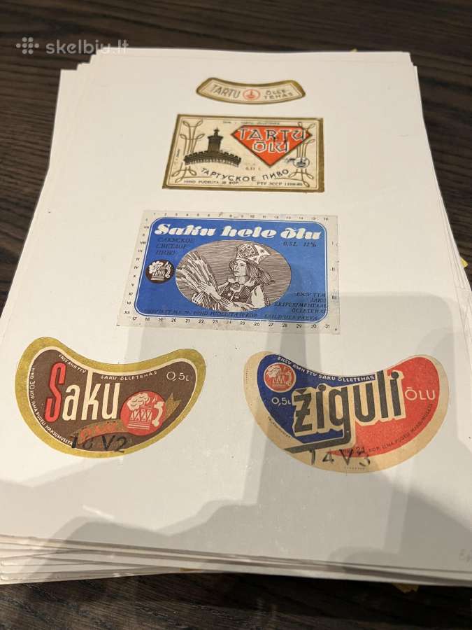 Parduodu alaus ir limonadu etikeciu kolekcija