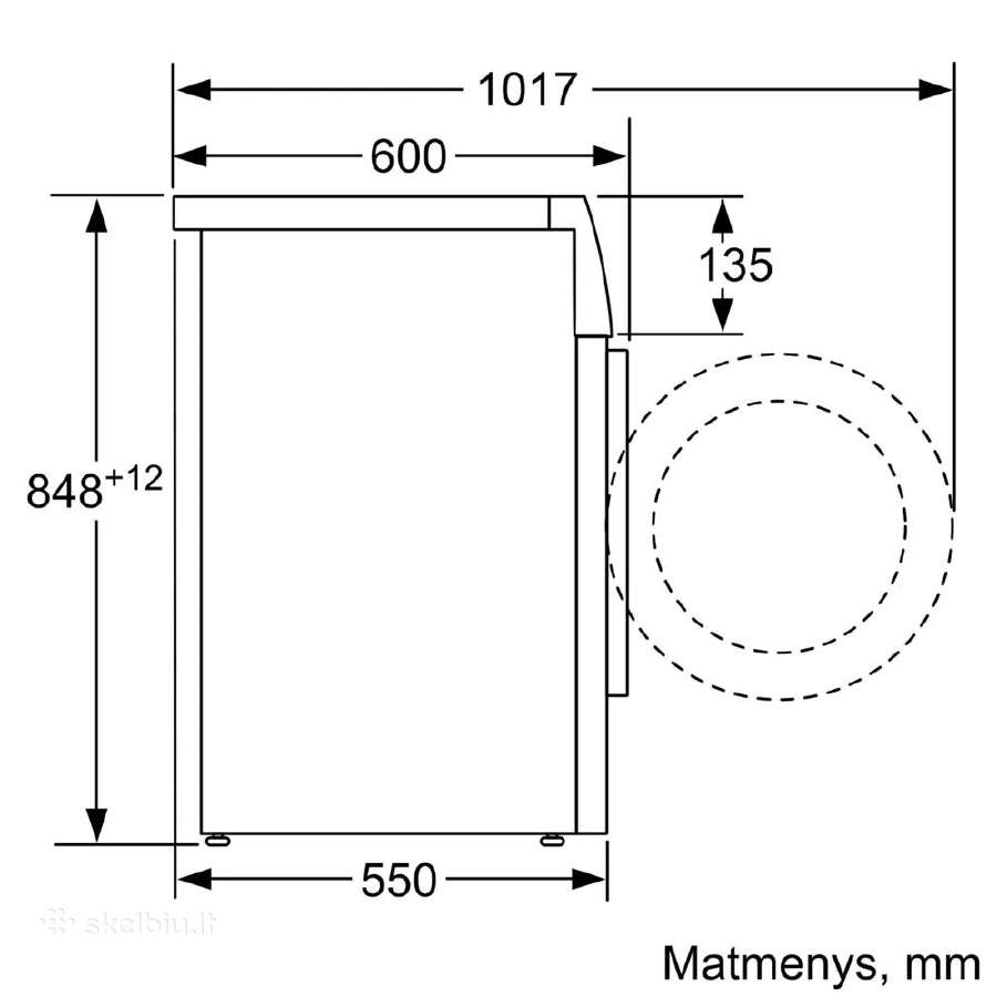 Bosch Wan2823bsn Skalbimo Mašina - nuotraukos Nr. 4