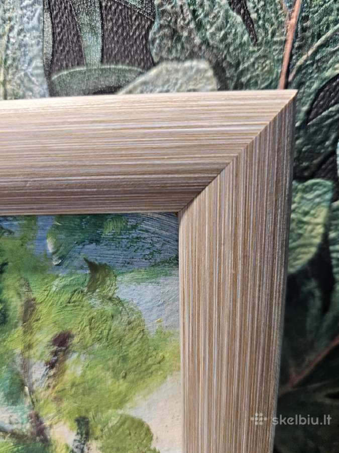 Paveikslas, su rėmu, peizažas, aliejus. - nuotraukos Nr. 7