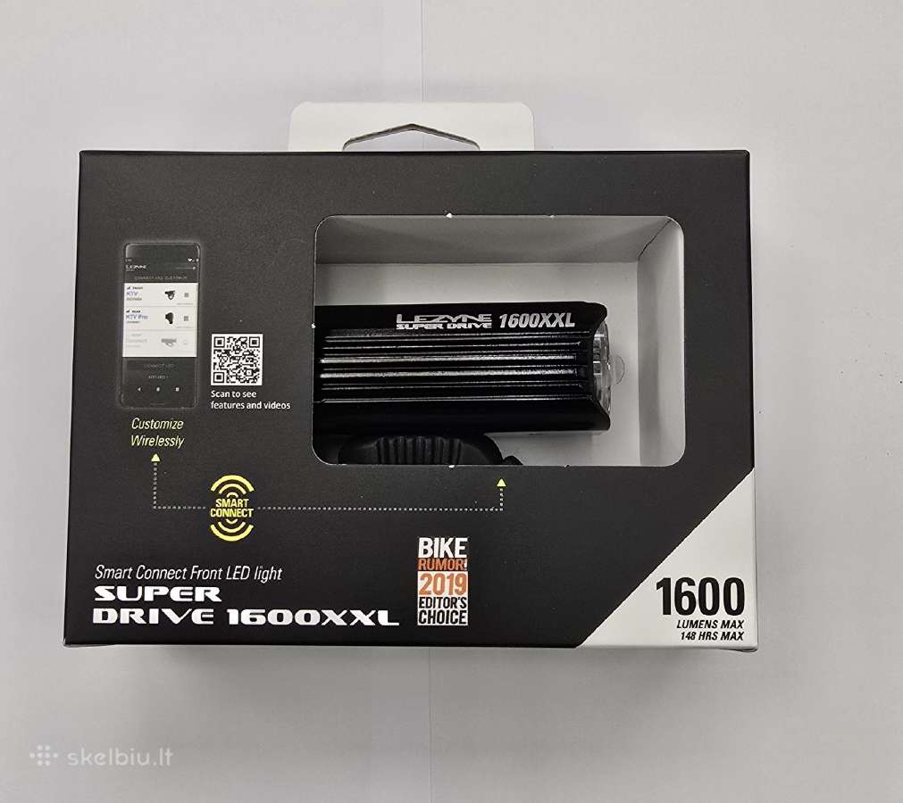 Lezyne Super Drive 1600xxl dviračio žibintas
