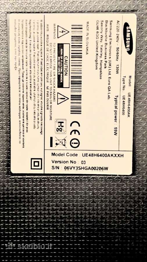 Samsung 48h6400 - 3D - nuotraukos Nr. 2