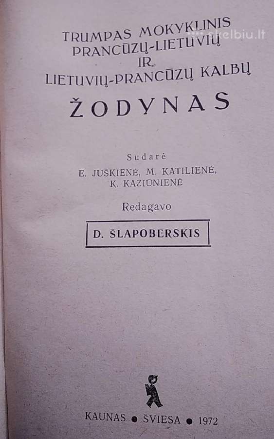 Trumpas prancūzų-lietuvių ir lietuvių-prancūzų žod - nuotraukos Nr. 2