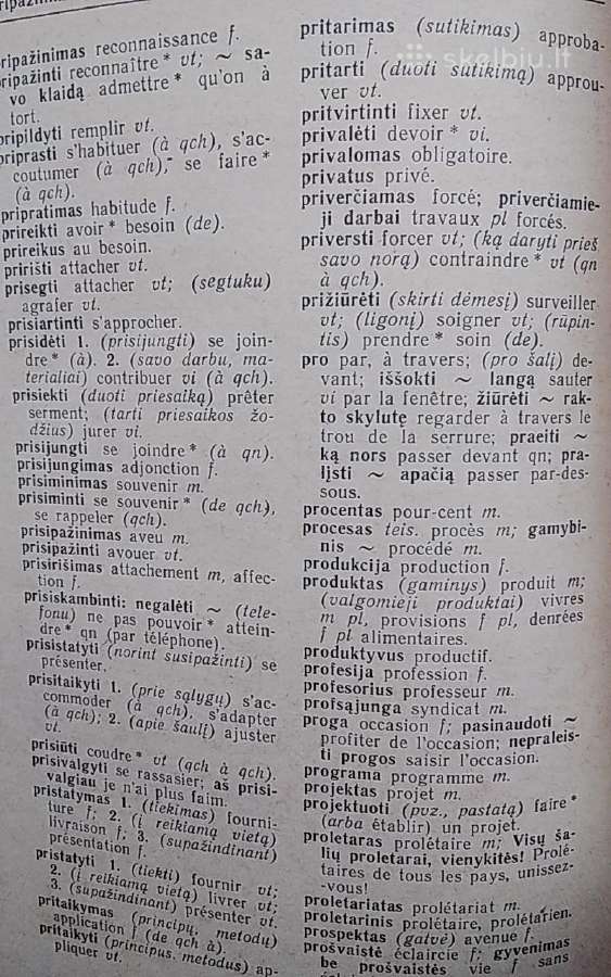 Trumpas prancūzų-lietuvių ir lietuvių-prancūzų žod - nuotraukos Nr. 8