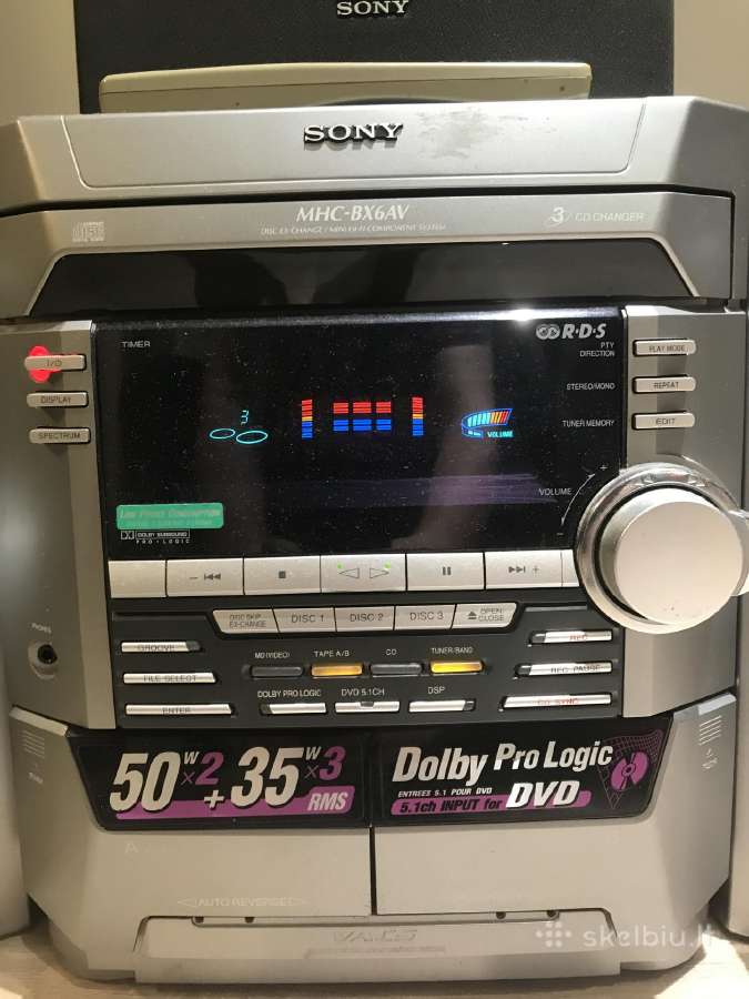 Sony Mhc-bx6av muzikinis centras - nuotraukos Nr. 3