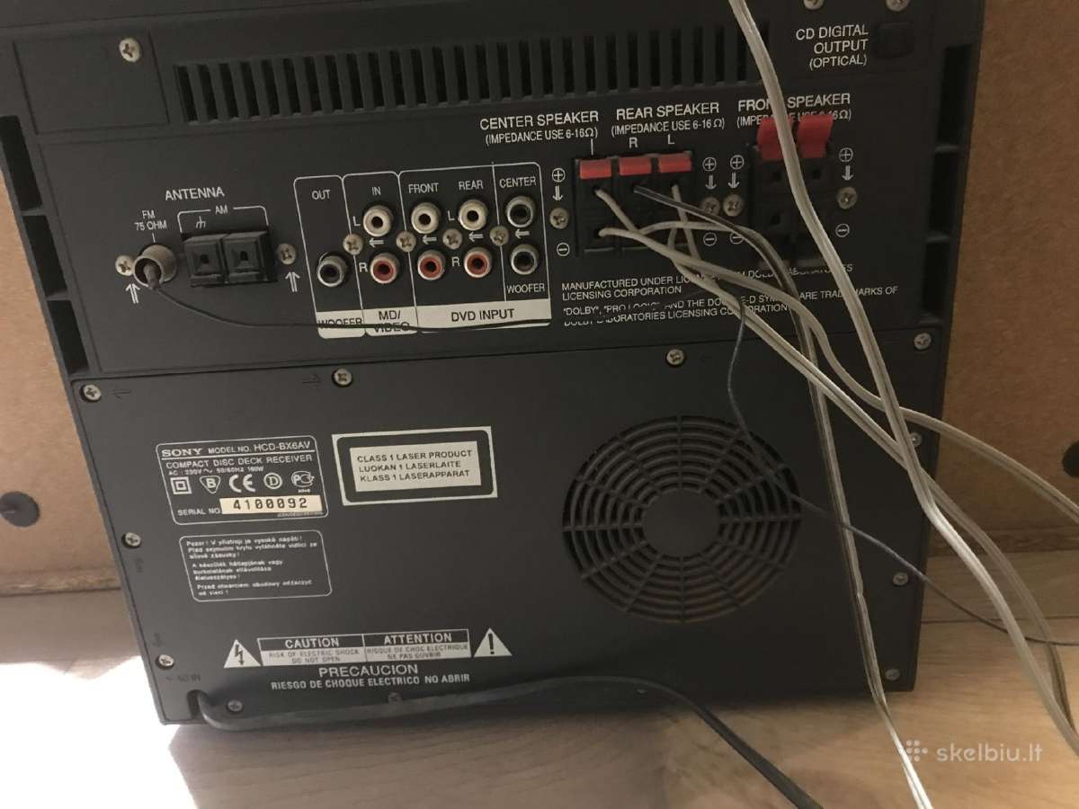 Sony Mhc-bx6av muzikinis centras - nuotraukos Nr. 4