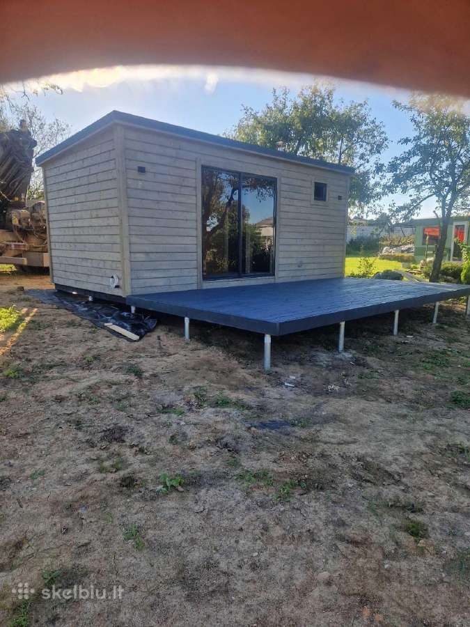 Pirtis sauna 6x3 su terasa ir poliais - nuotraukos Nr. 3