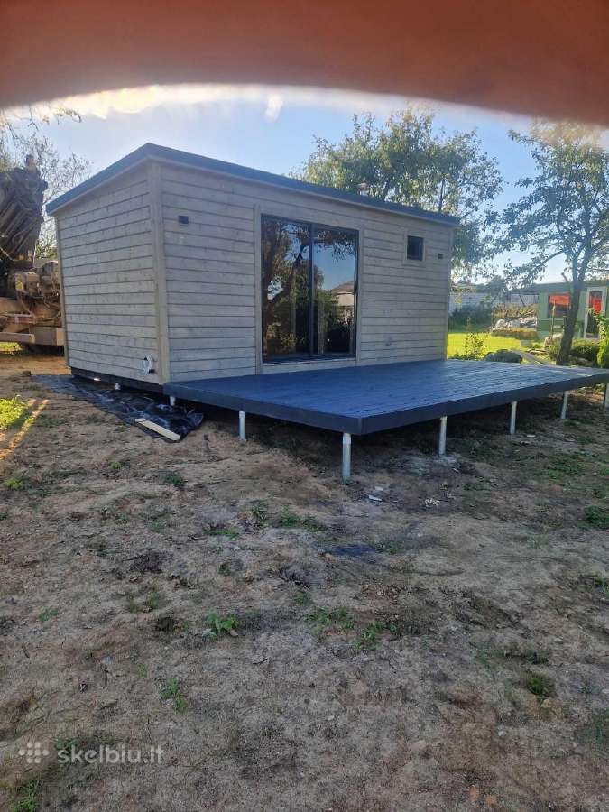 Pirtis sauna 6x3 su terasa ir poliais - nuotraukos Nr. 4