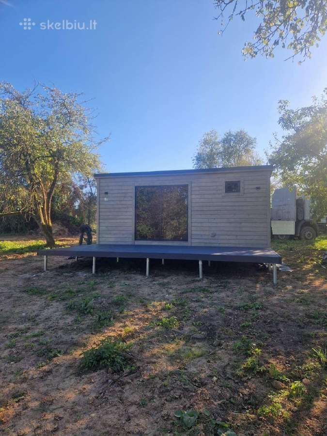 Pirtis sauna 6x3 su terasa ir poliais - nuotraukos Nr. 8