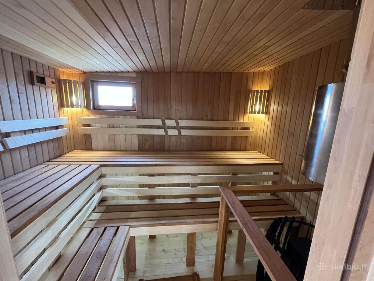 Pirtis sauna 6x3 su terasa ir poliais - nuotraukos Nr. 12