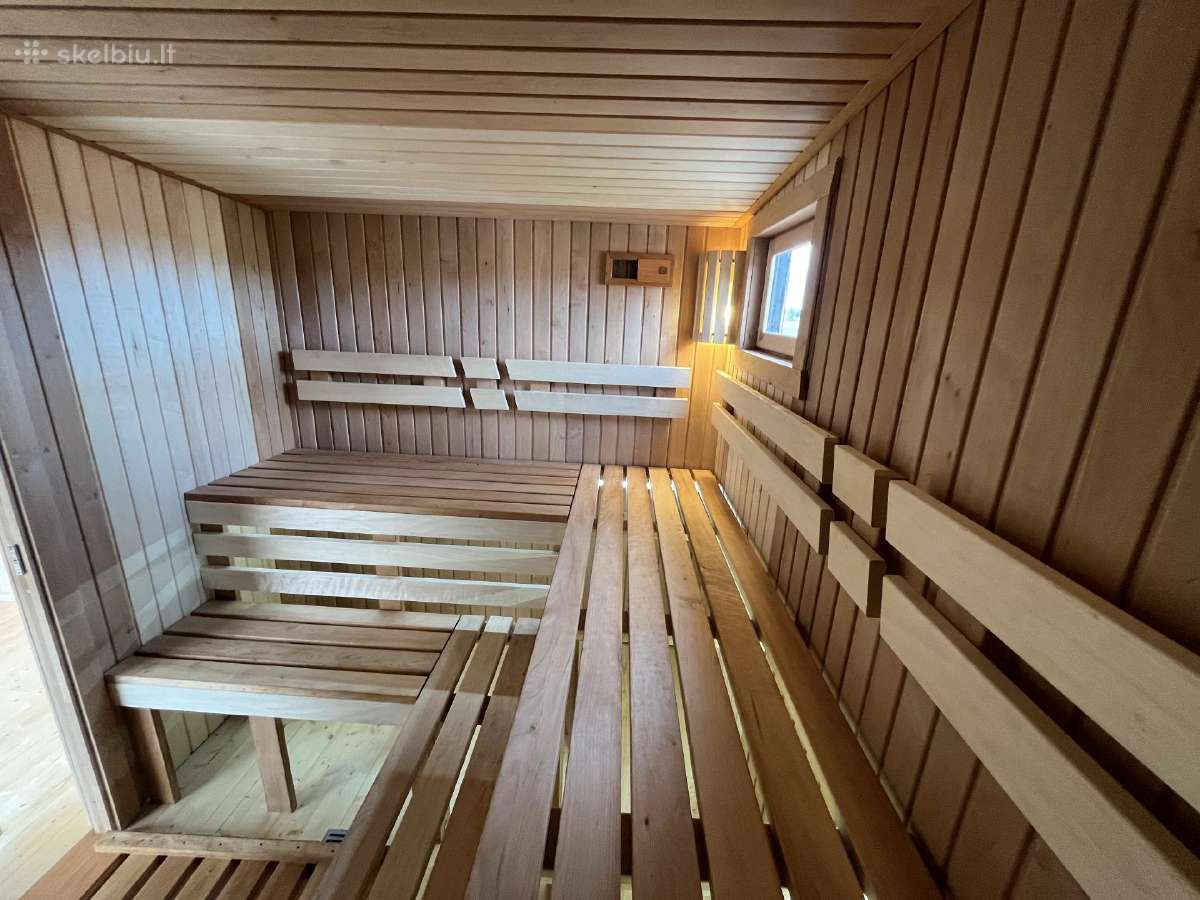 Pirtis sauna 6x3 su terasa ir poliais - nuotraukos Nr. 14
