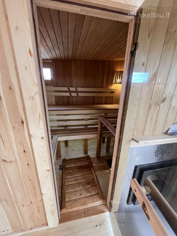 Pirtis sauna 6x3 su terasa ir poliais - nuotraukos Nr. 17