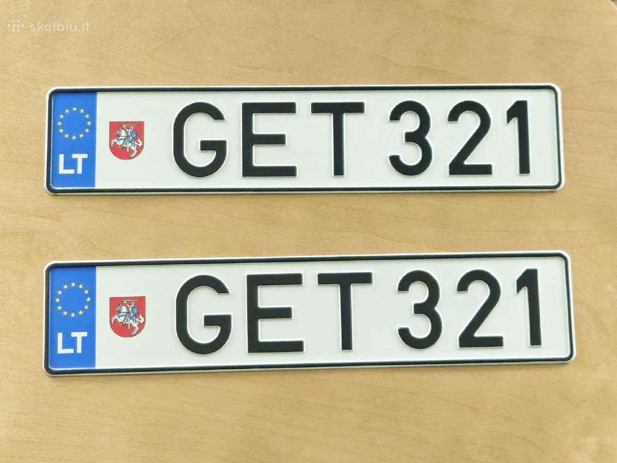 Valstybiniai numeriai Get 321