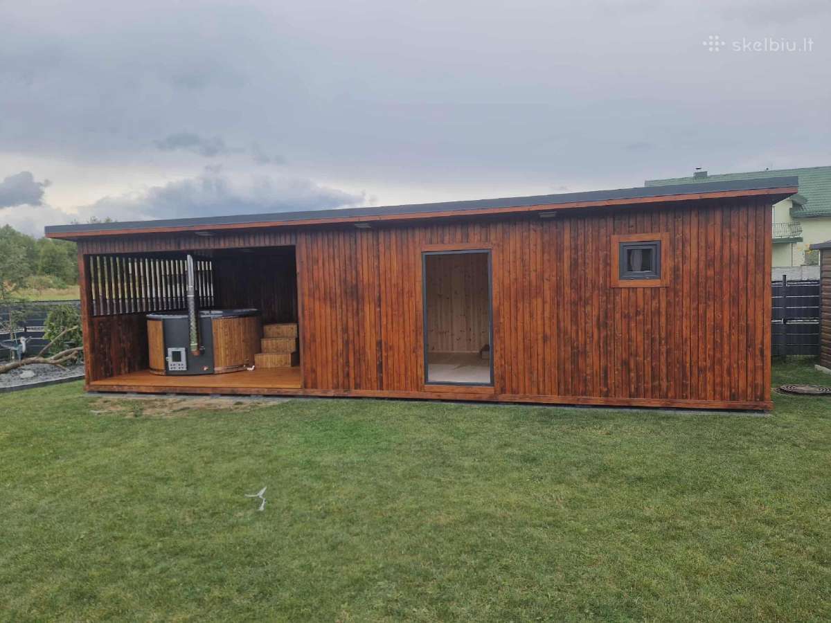 Pirtis sauna 4x6 plius stogine su tearasa - nuotraukos Nr. 2