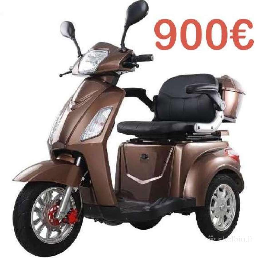 Elektrinis triratis motoroleris skuteris pigiausia - nuotraukos Nr. 6