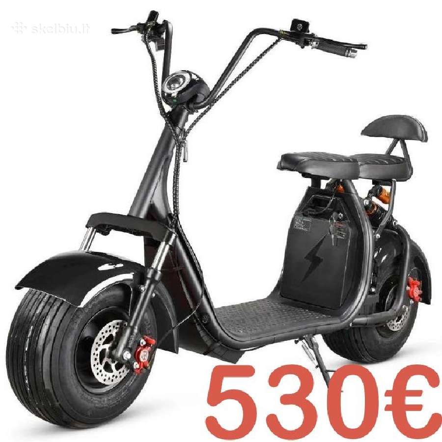 Elektrinis motoroleris cioperis uz savikaina - nuotraukos Nr. 3