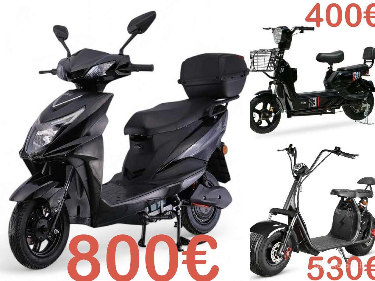 Elektrinis motoroleris cioperis uz savikaina
