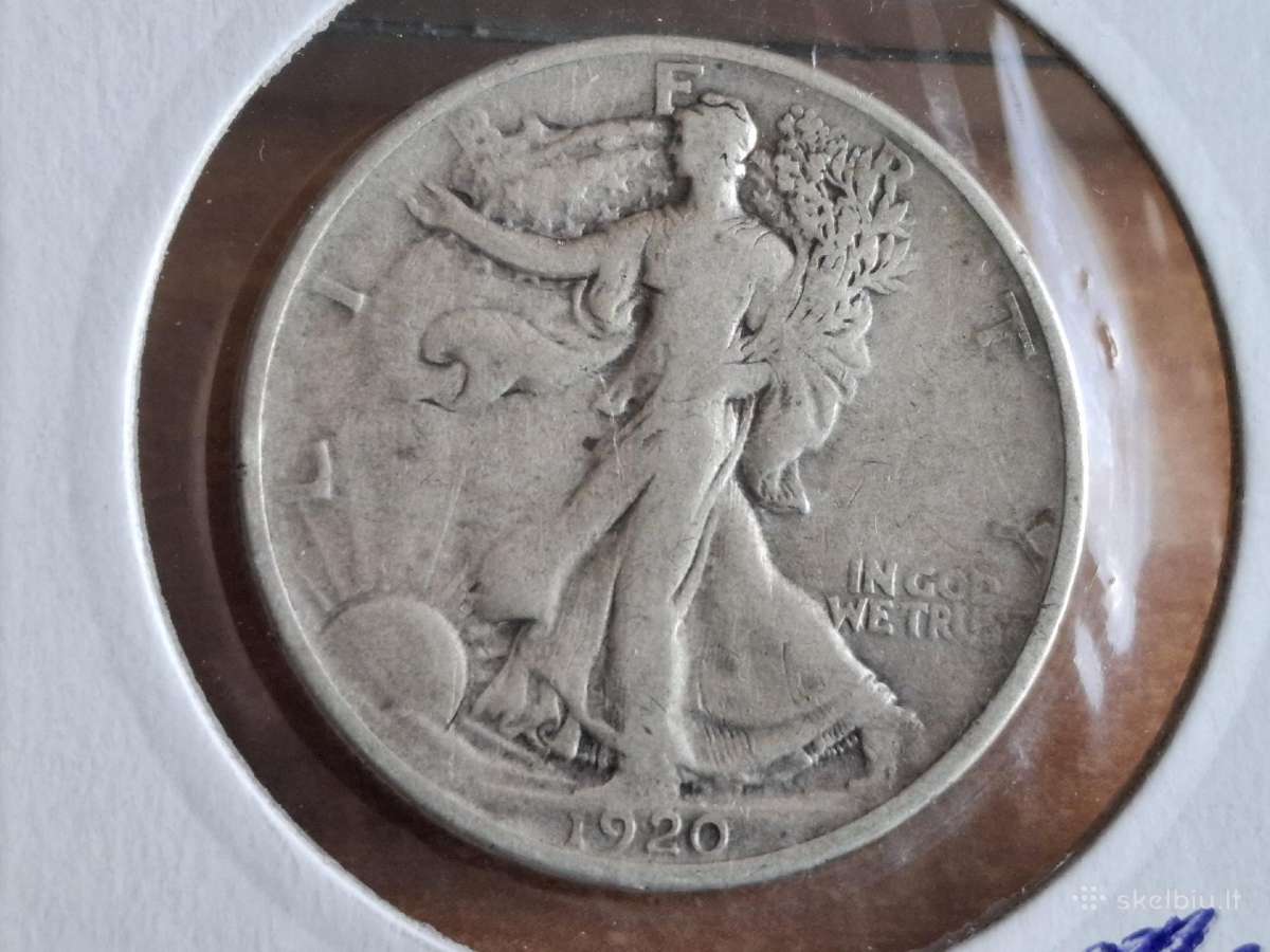 JAV 1/2 dolerio 1920 sidabras - nuotraukos Nr. 2
