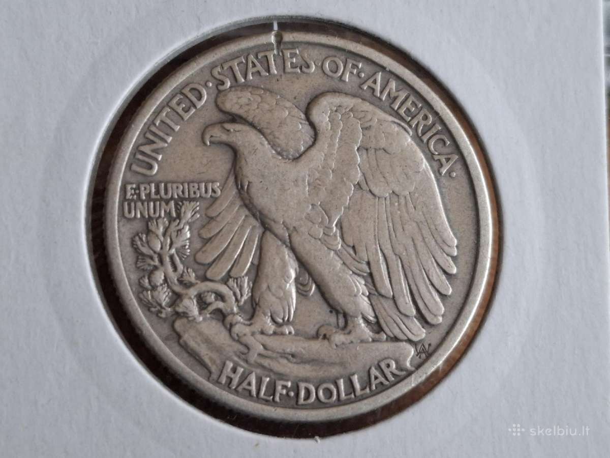 JAV 1/2 dolerio 1918 sidabras