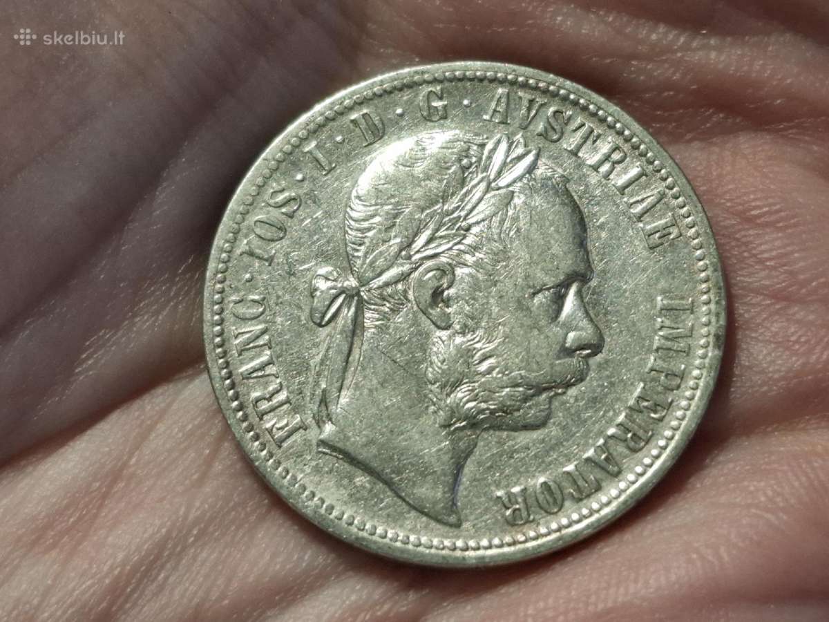 Austrija 1 florinas 1889 sidabras - nuotraukos Nr. 2