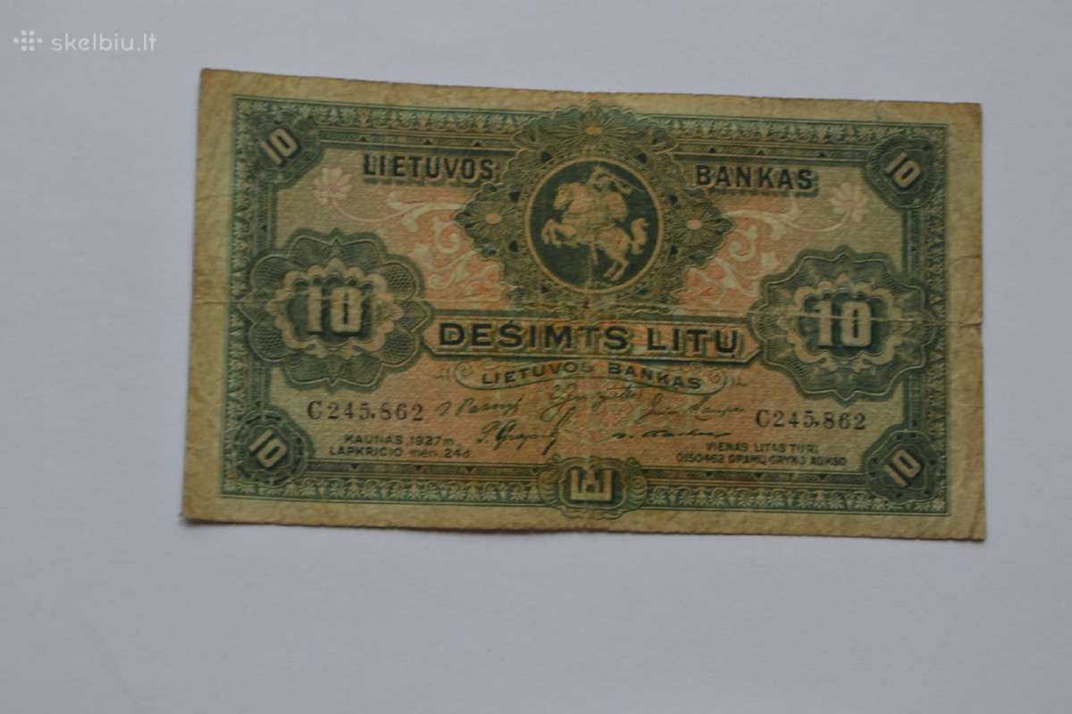 10 Litu 1927 m.