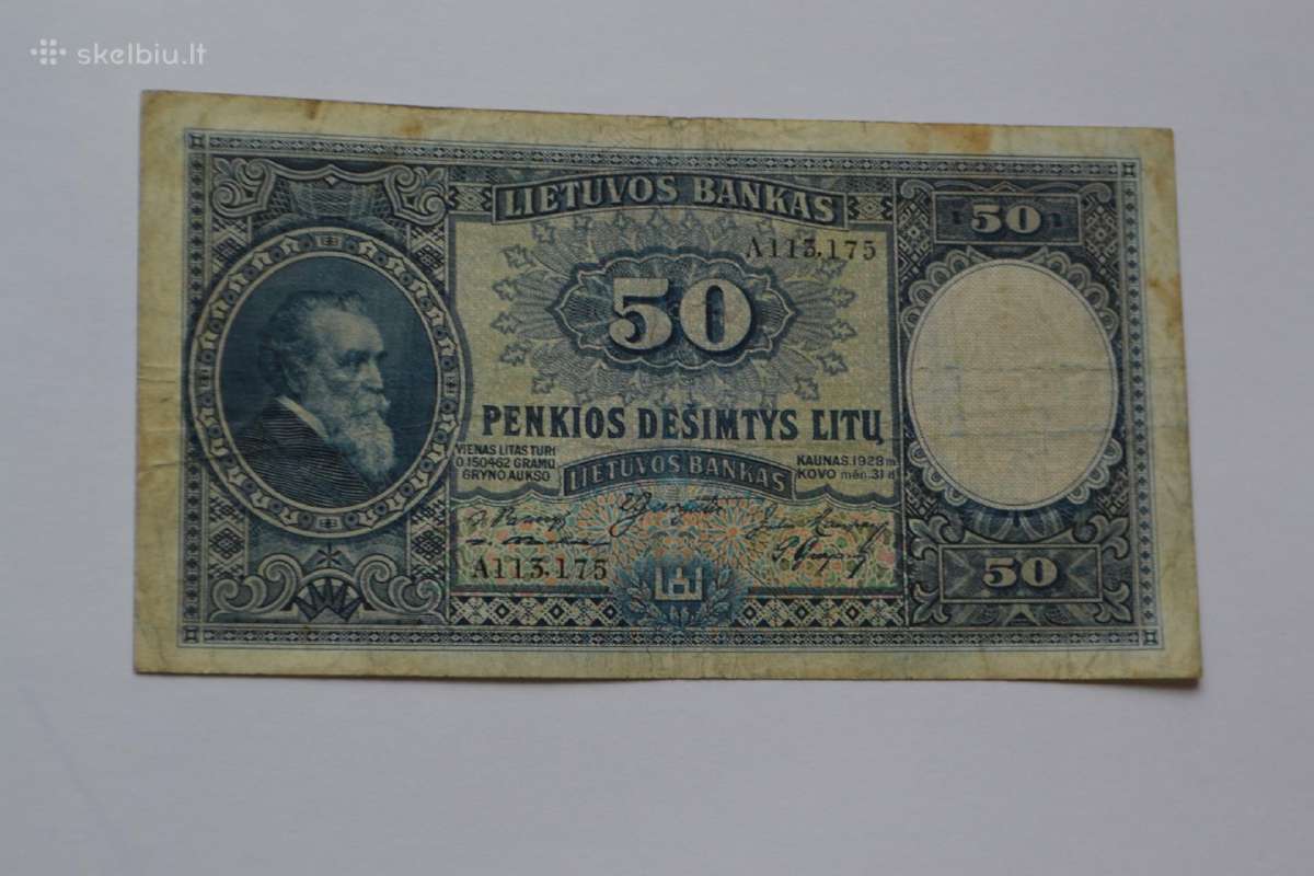 50 litu 1928 m.