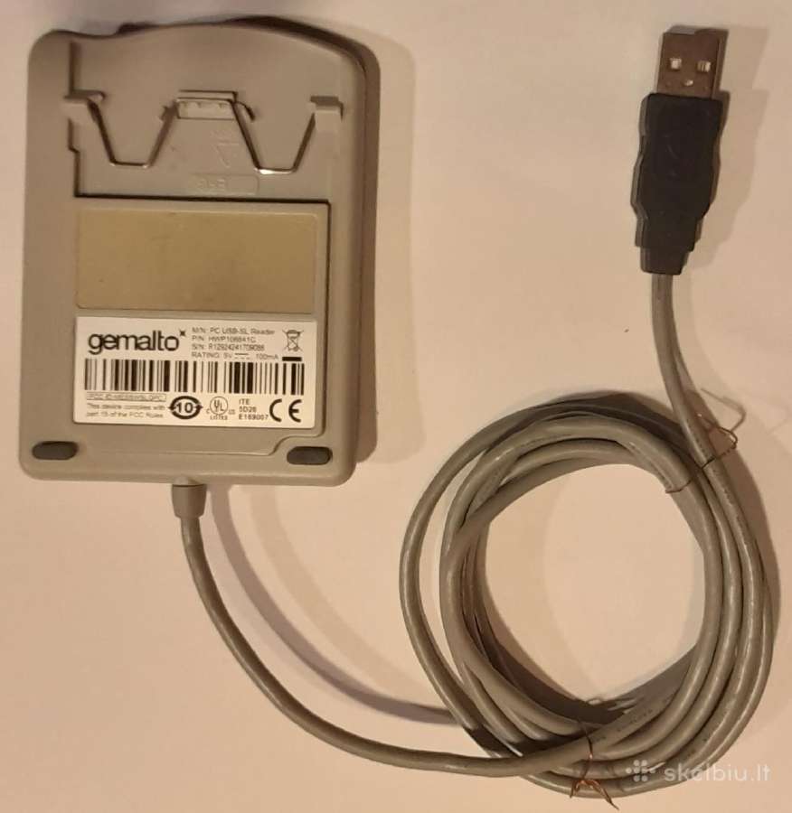 Gemalto Usb SL reader lustinių kortelių skaitytuva - nuotraukos Nr. 2