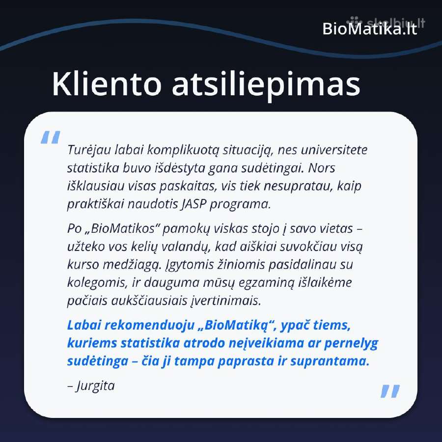 Statistika, hipotezių tikrinimas, mokymai - nuotraukos Nr. 2