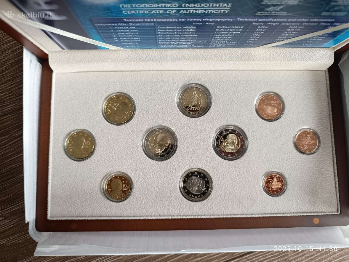 2019 m. Graikijos euro proof rinkinys - nuotraukos Nr. 2
