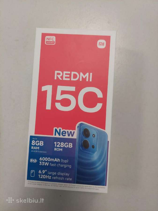 Redmi 15c blank naujas