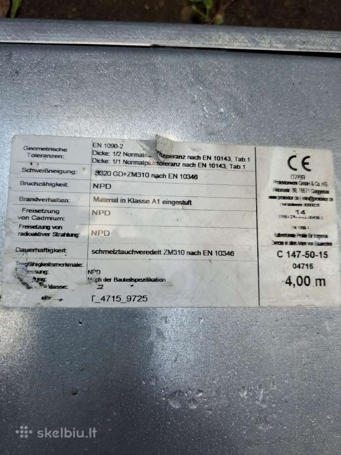 C formos metalo profiliai, pigiai - nuotraukos Nr. 5