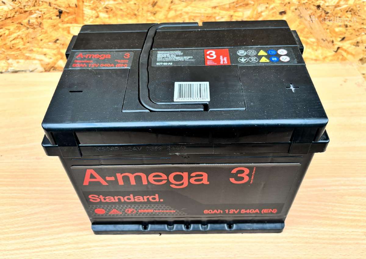 Akumuliatorius A-mega 60ah 540a