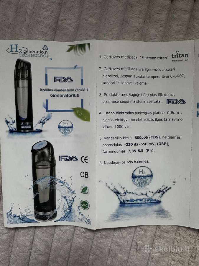Hydrogen water bottle - nuotraukos Nr. 3