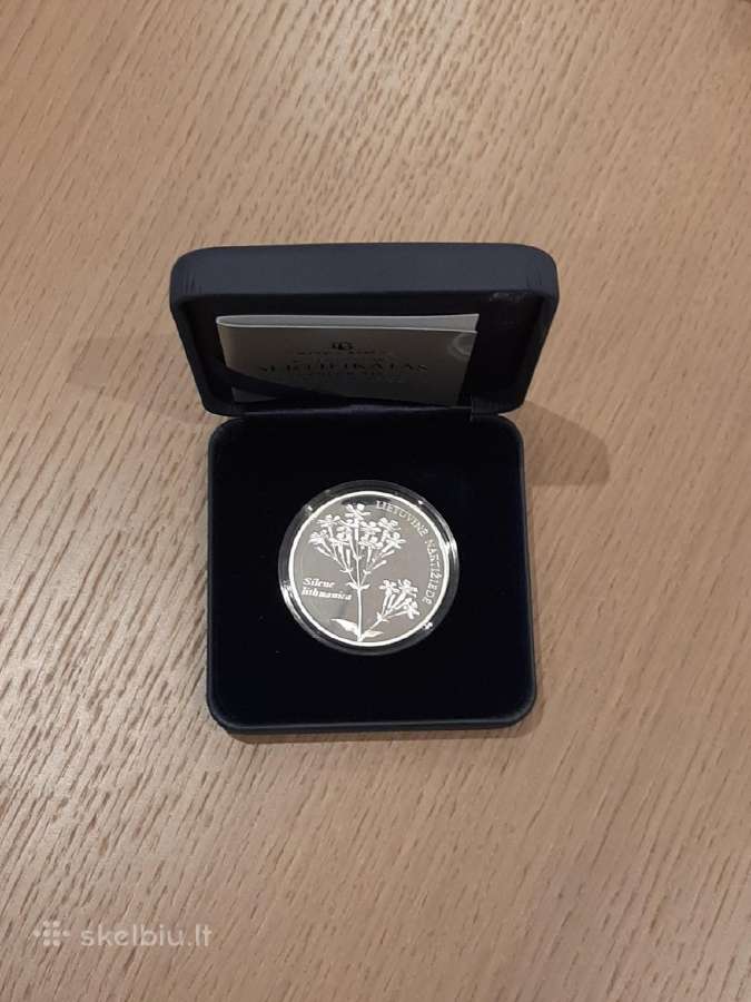 50 litų moneta - gamtai Lietuvinė naktižiedė