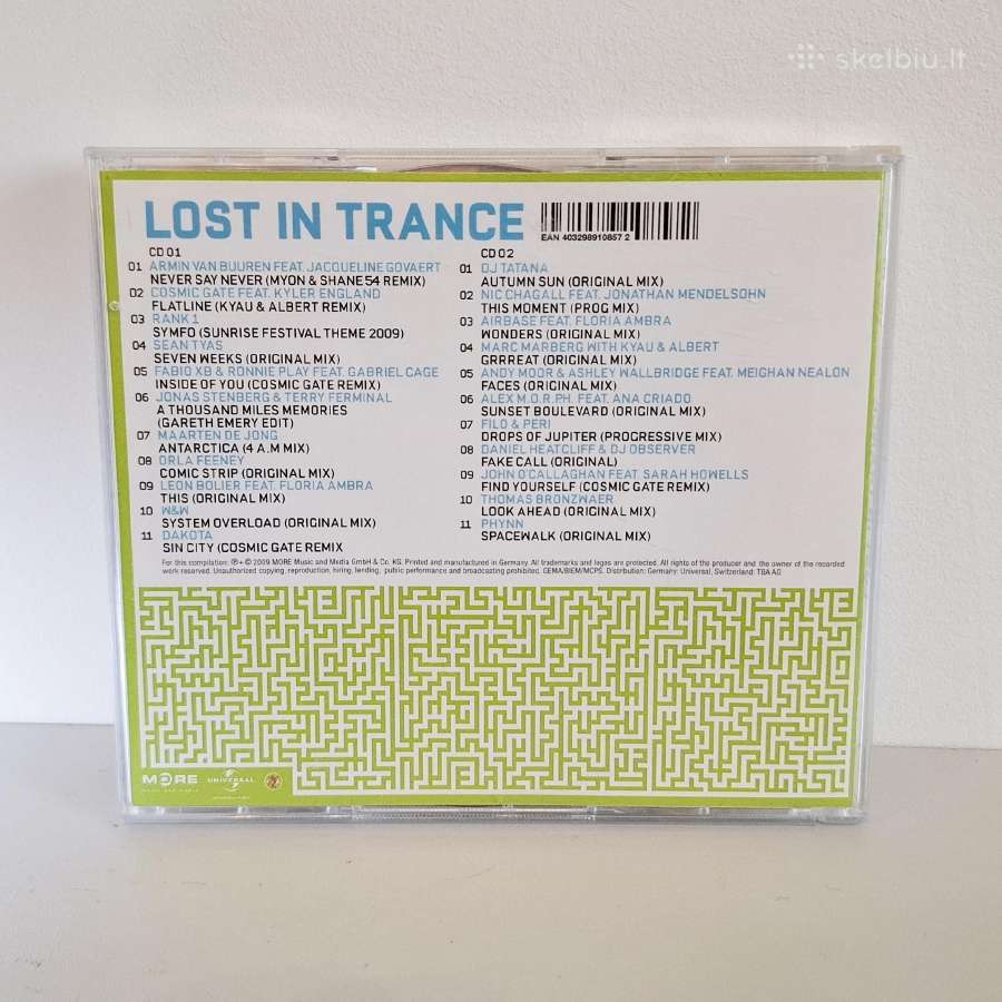 Various - Lost In Trance Vol.01 (2 x CD, rinkinys) - nuotraukos Nr. 2