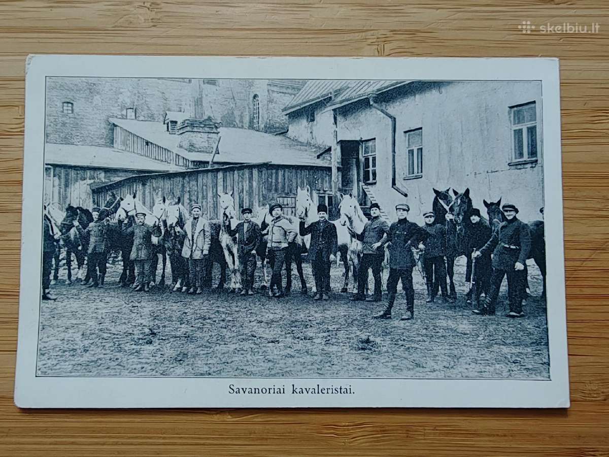 Atvirukas. Lietuvos savanoriai kavaleristai