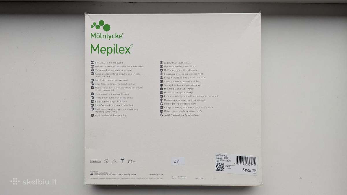 Mepilex tvarstis 20 cm x 20 cm - nuotraukos Nr. 2
