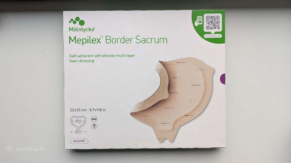 Mepilex tvarstis Border Sacrum 22 cm x 25 cm