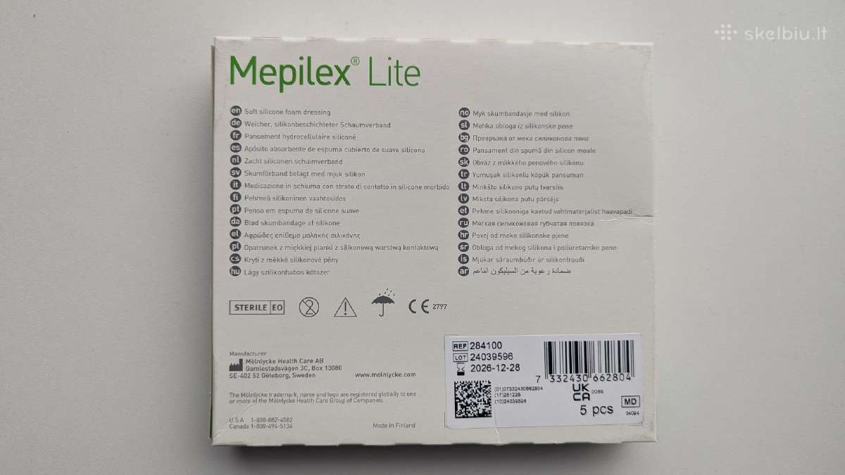 Mepilex tvarstis Lite 10 cm x 10 cm - nuotraukos Nr. 2