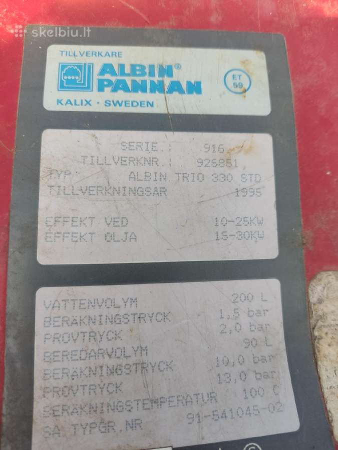 Sildymo katilas Albinn trio std - nuotraukos Nr. 3