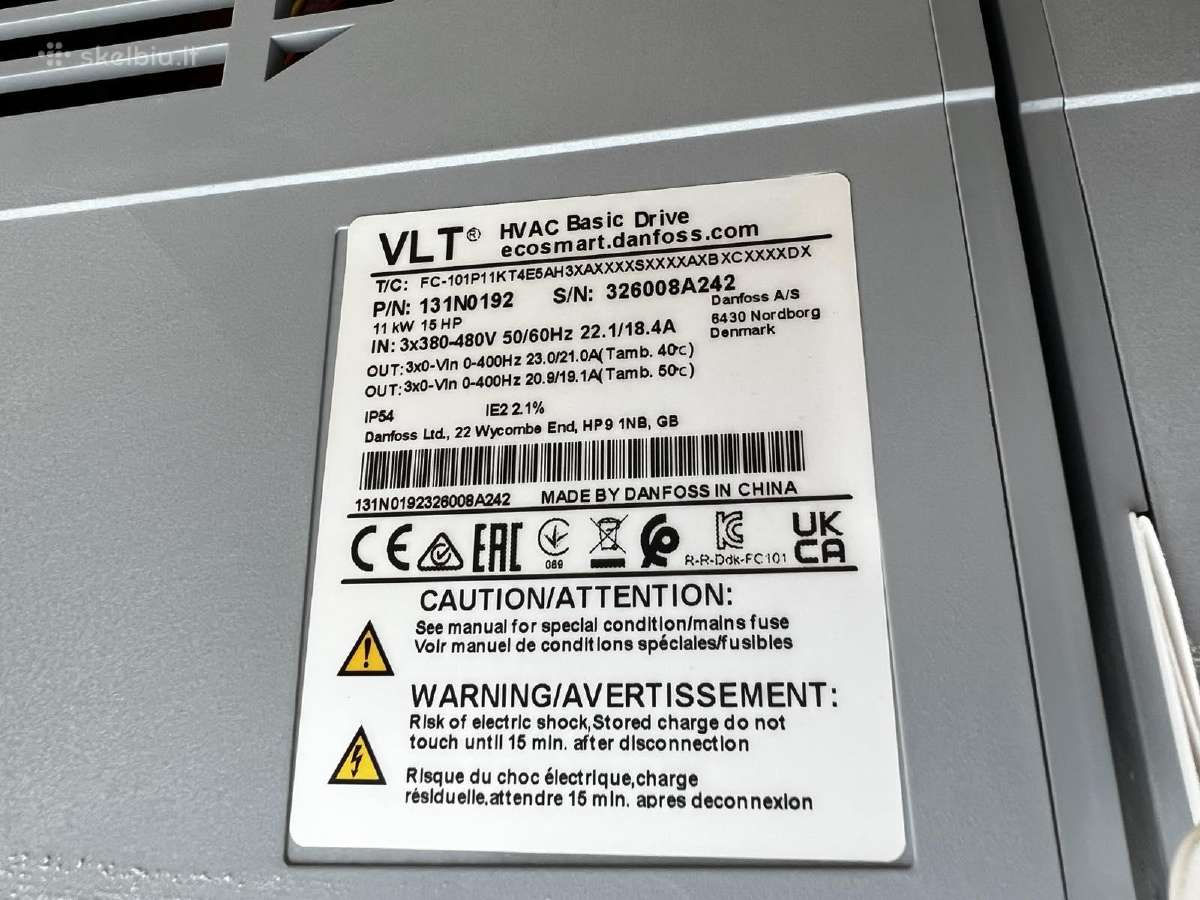Dažnio keitiklis Danfoss Vlt Fc-101 11kw - nuotraukos Nr. 4