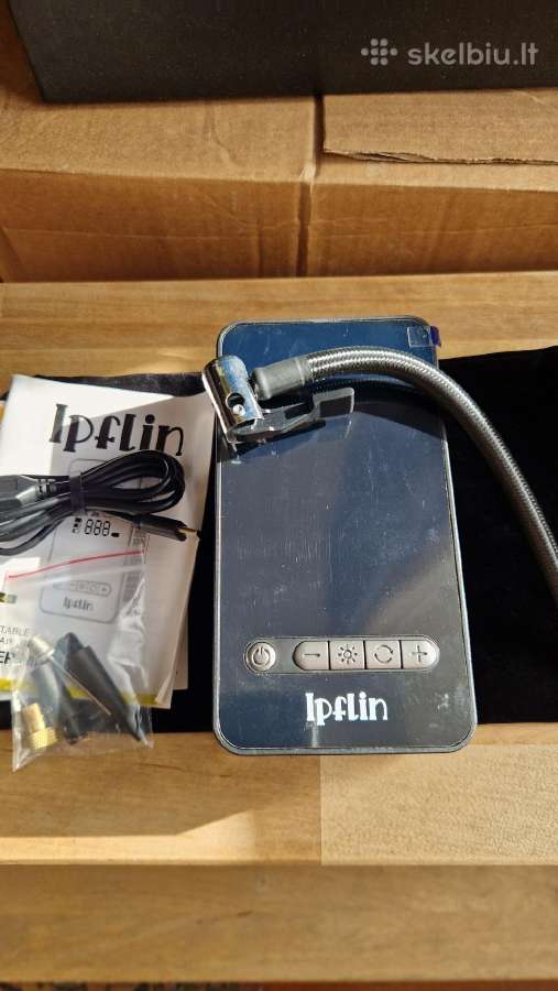 Ipflin nešiojamas kompresorius powerbankas